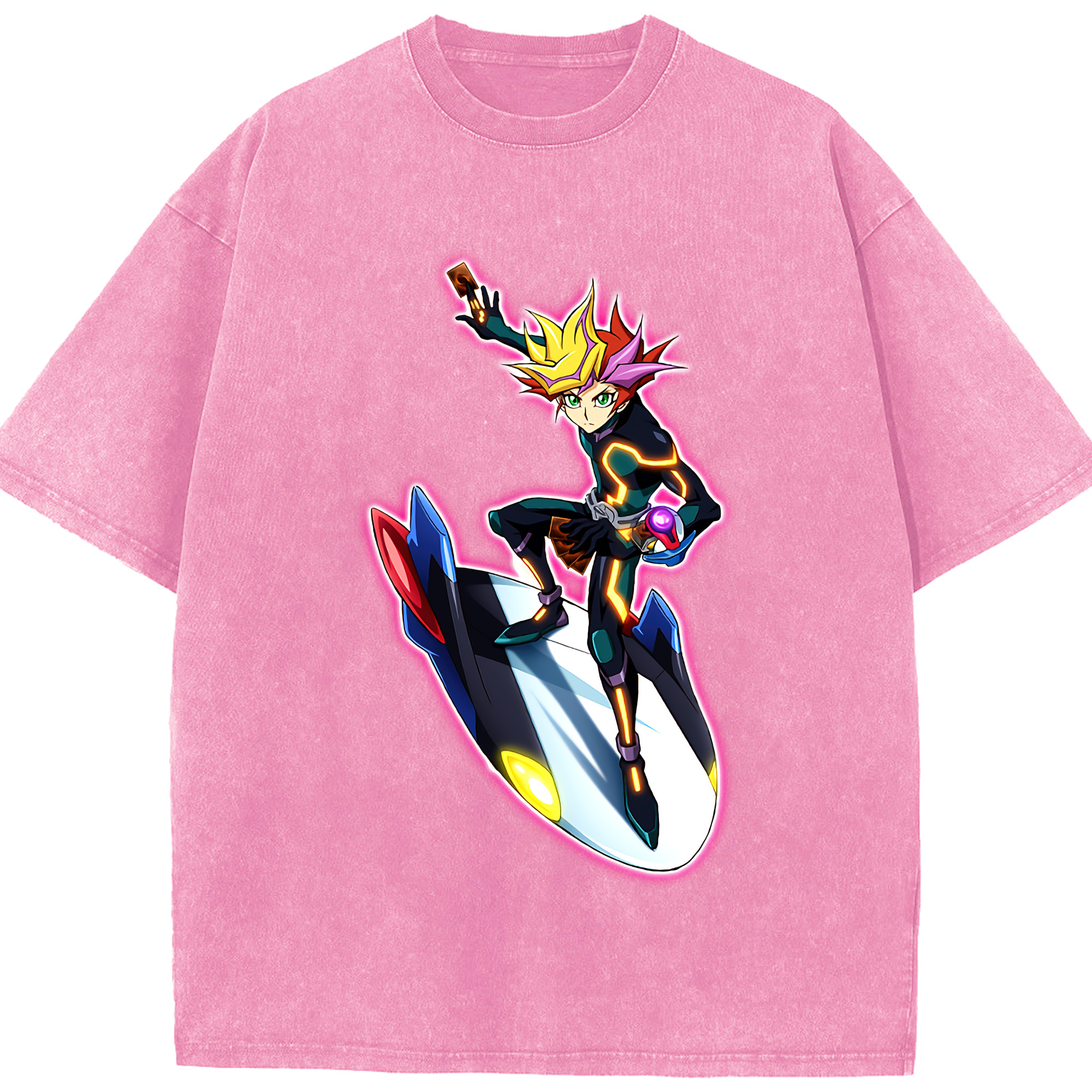 （画像用） 遊☆戯☆王 Yu-Gi-Oh! 綿100% ヴィンテージ風 半袖Tシャツ（フロントプリント）